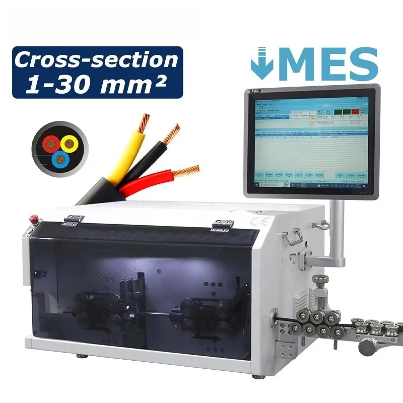 EW-05F+S Multi-conductor Cable MES Manufacturing Cutting Stripping Machine with Intelligent Software Process Control System