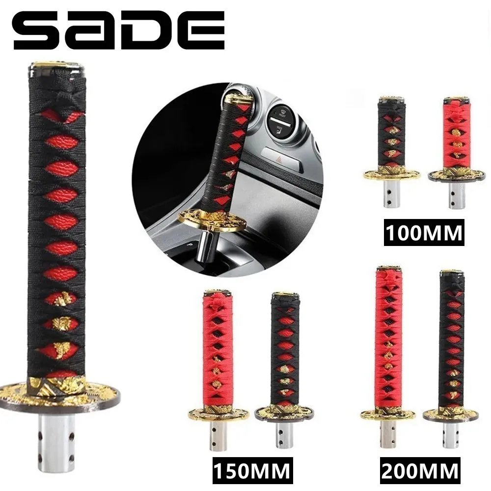 150/200mm Universal Katana Schaltknauf Samurai Schwert Schalt knopf mit 4 Adaptern passt für die meisten manuellen und automatischen Autos