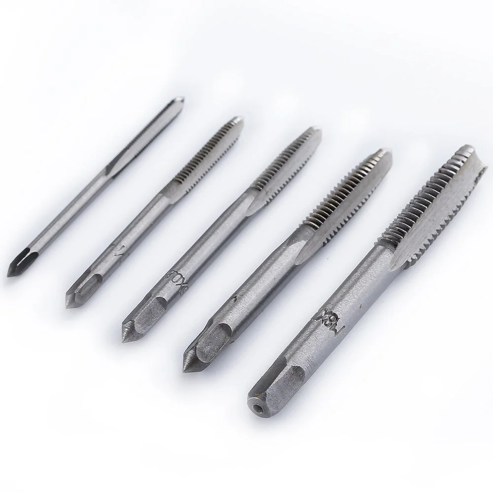 Set di punte per chiavi tipo T portatile 1-6 pezzi utensili per maschiatura manuale filettatura per macchina rubinetto Twist Bit M3/M4/M5/M6/M8 Set di rubinetti strumento fai da te