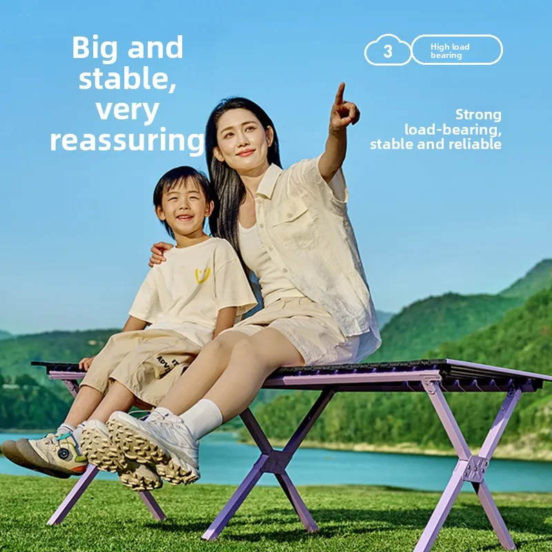 Camping Table Chair Set Folding Outdoor Portable Moon Chair Picnic Furniture Camping Table Foldable Table Picnic Table Outdoor