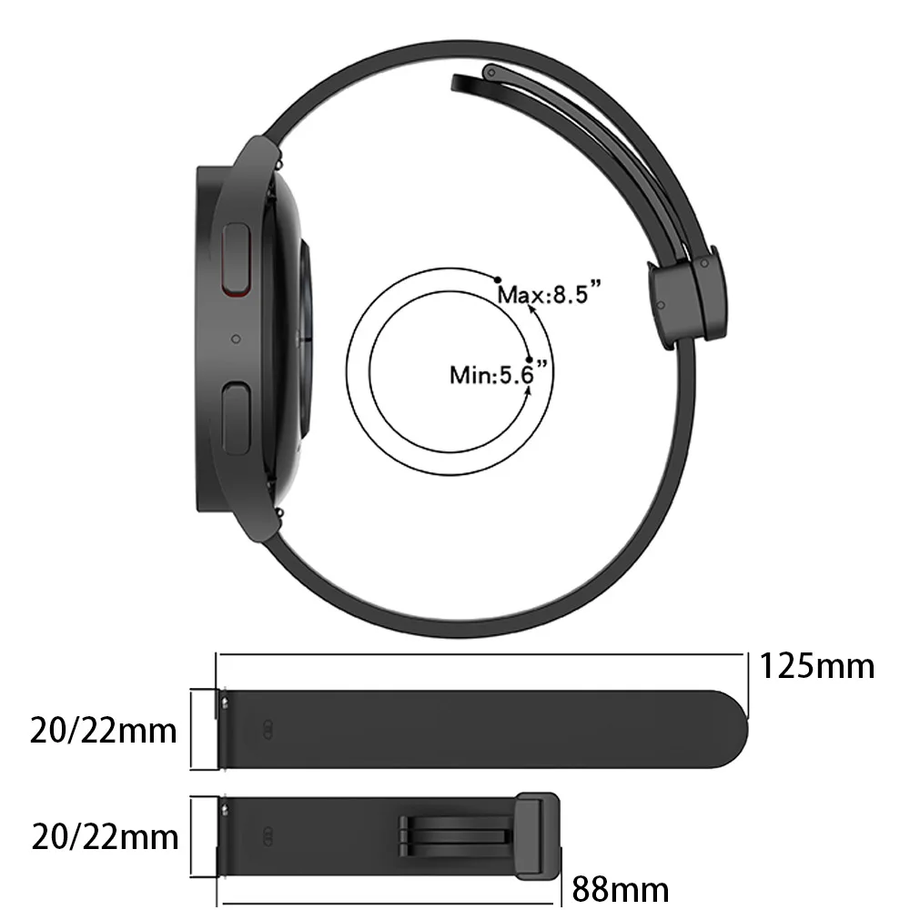 20mm 22mm Silicone Strap For Oneplus Watch Band Sport Band For Amazfit GTR 4/3/3pro/2 GTS 3/2 47mm 42mm Bracelet Armband Correa image 6