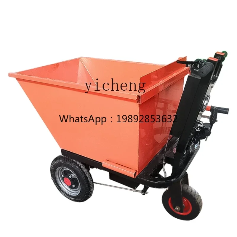 AB  Construction Site Electric Trolley Truck Agricultural Breeding Construction Project Mortar Trailer