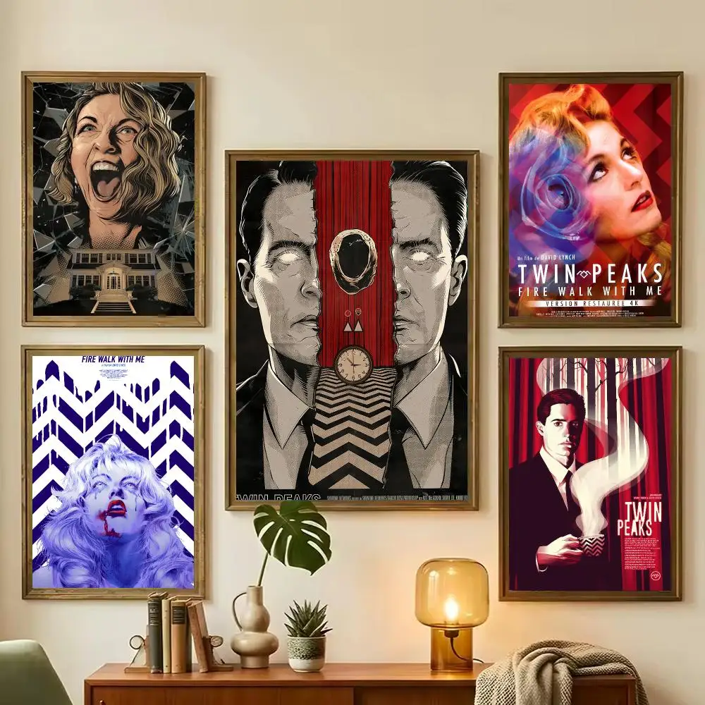Drama Twin Peaks Painting Calligraphy Stylish Wall Art Poster, Bedroom Living Room Home Decor Gift