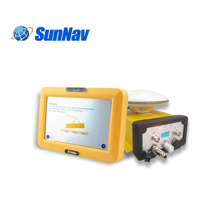 SunNav AG1000 نظام تسوية الأرض الدقيق بنظام تحديد المواقع 410-470 ميجا هرتز لتسوية الأراضي عبر الأقمار الصناعية وتسوية الليزر