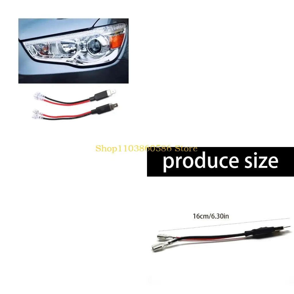 242A 1 Pair H1 LED Conversion Kit Plastic Housing For Long Lasting Use In Vehicles Single Converter Wiring Connector Cable