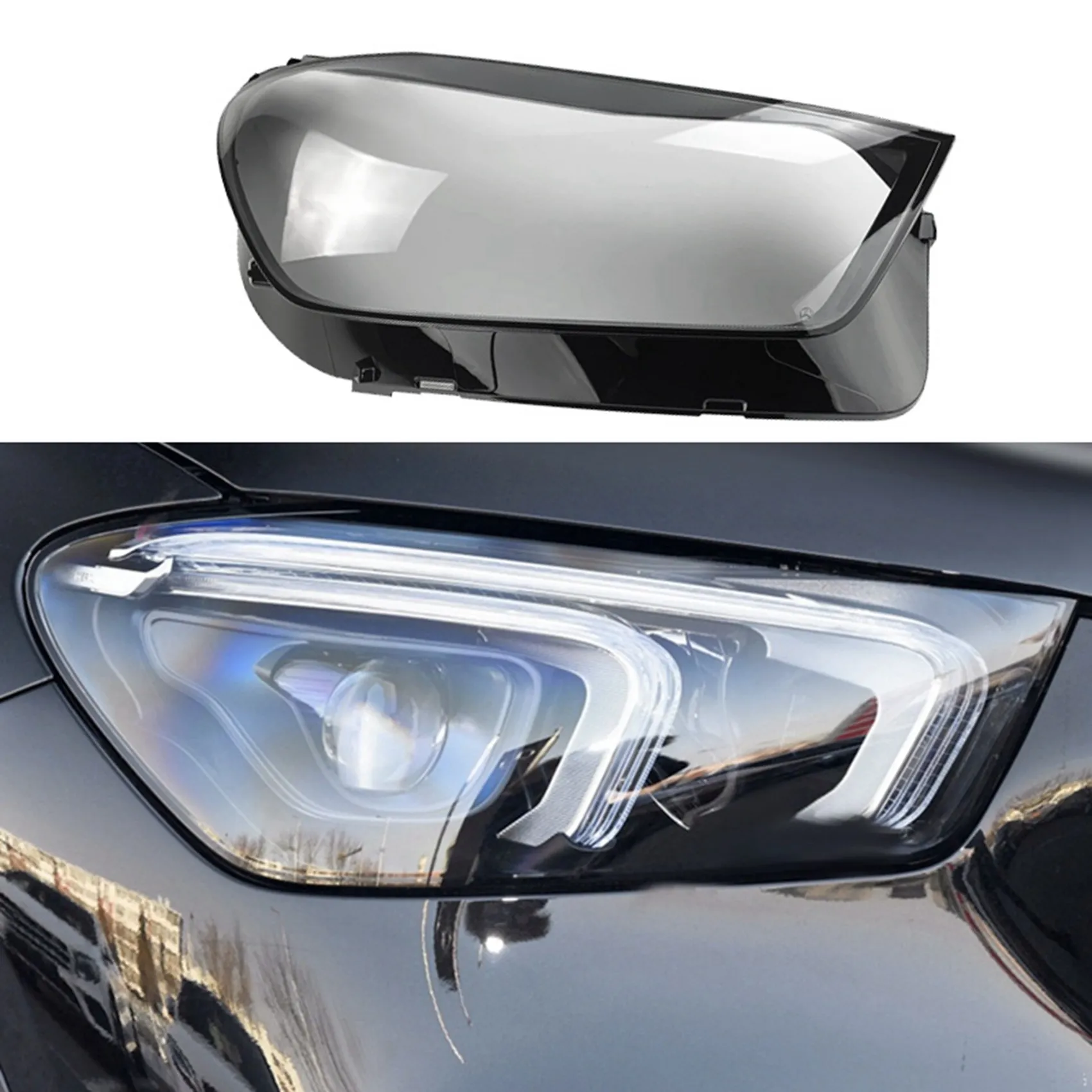 

Car Left Front Headlight Lens Shell Headlight Cover Headlight Shade For Mercedes-Benz GLE 2020 2021