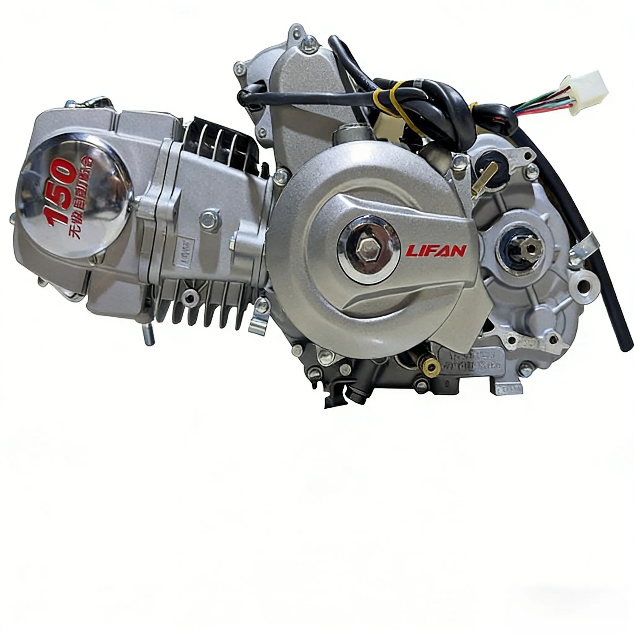 Lifan New CDI Horizontal 150 Automatic Clutch Bend-Rail Motorcycle Tricycle 1 Cylinder Aluminum Cylinder Head Engine Assembly