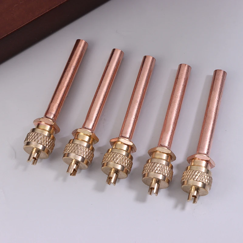 5Pcs Air Conditioner Refrigeration Access Valves 6MM OD Tube Filling Par 20CC Spare Part Replacement Stem Core Filling Parts