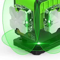 Huepar P04CG Laser Level 4D/16 Lines Accurate Laser Level Self-Leveling Unit Green Beam