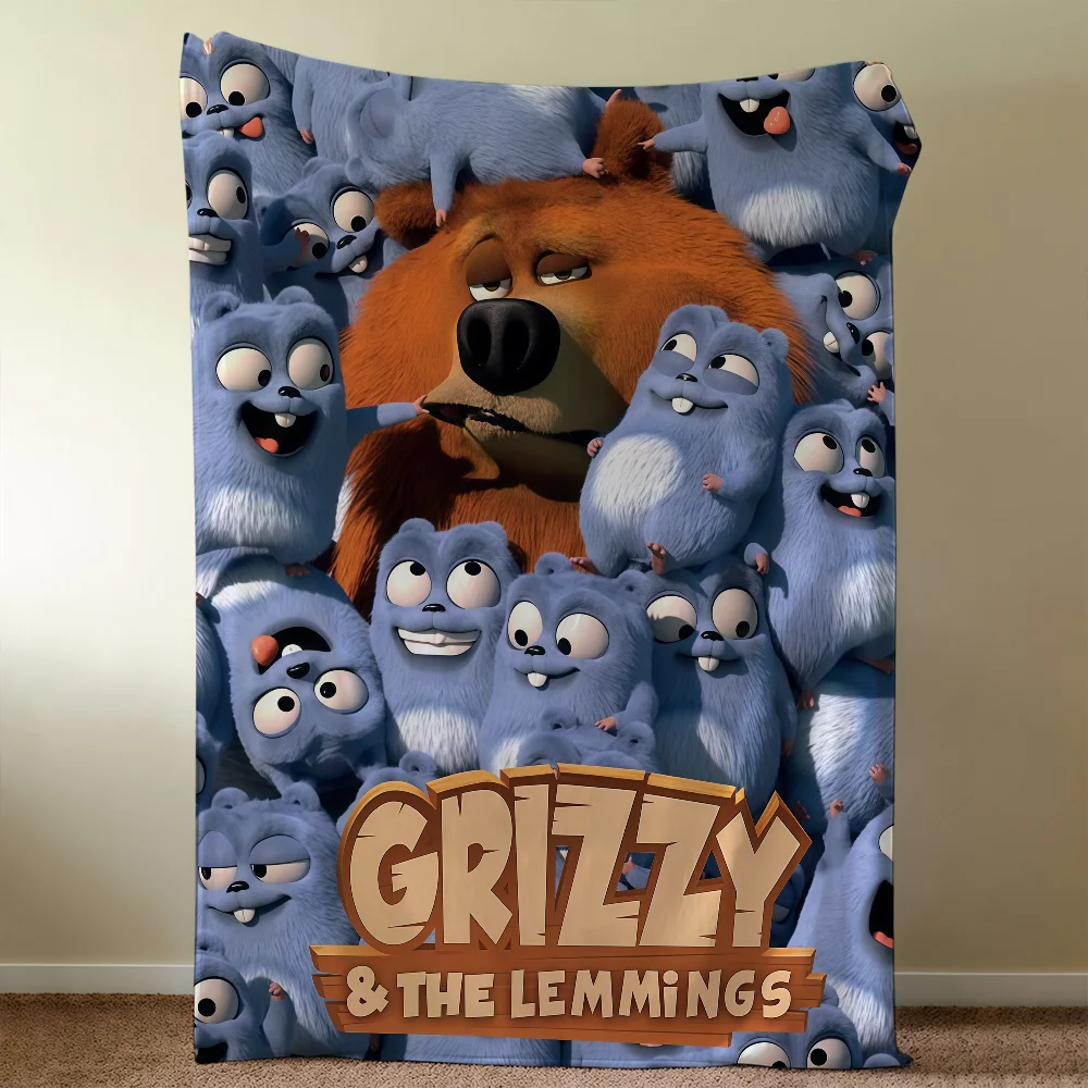 And The L-Lemmings Blanket Throw Super Cosy Plush Living Room Sofa Couch Childish G-GrizzyS Birthday Gifts