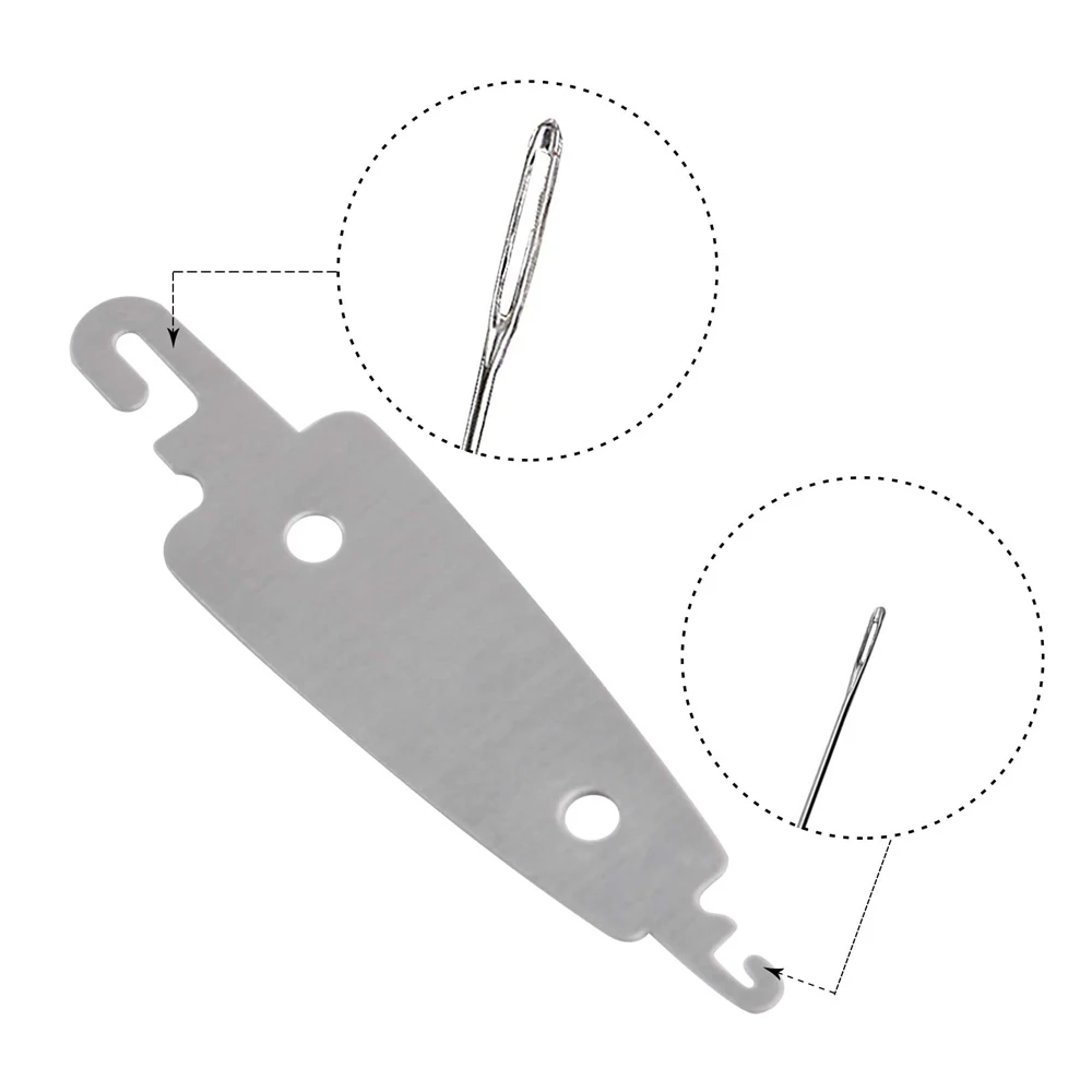 10-50PCS Stainless Steel Hook Needle Threader Embroidery Cross Stitch Needle-Threading for Sewing Large Eye Needles DIY Tool