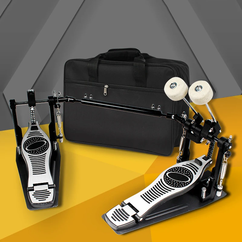 Double Drum Pedal Electronic Drums Double Pedal Drum Kit Foot Tread Hammer Rhythm Practice Percussion Musical Instrument Parts