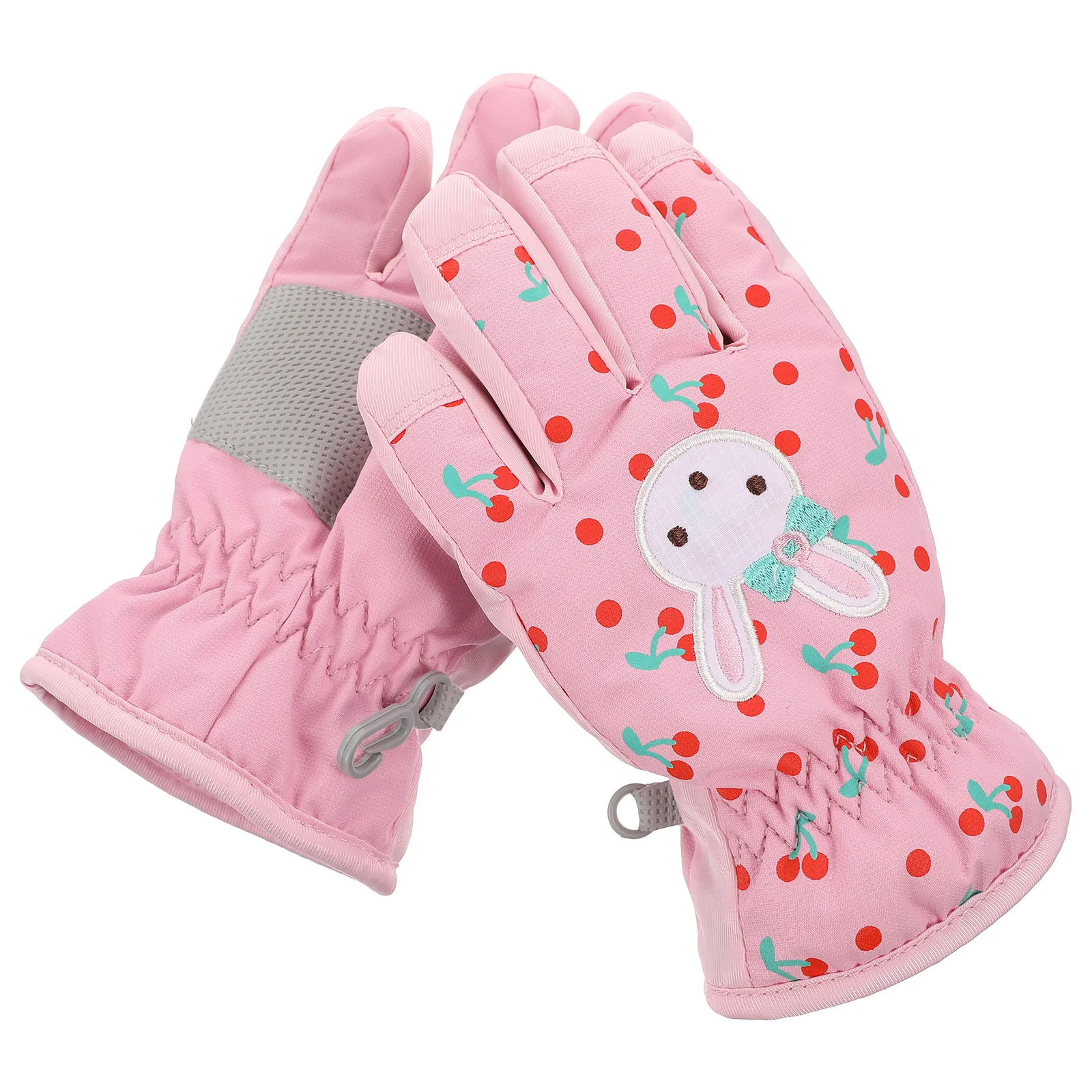

Windproof Warm Gloves Kids Skiing Resistant Children Hands Protection Adjustable Fit Gloves Cycling