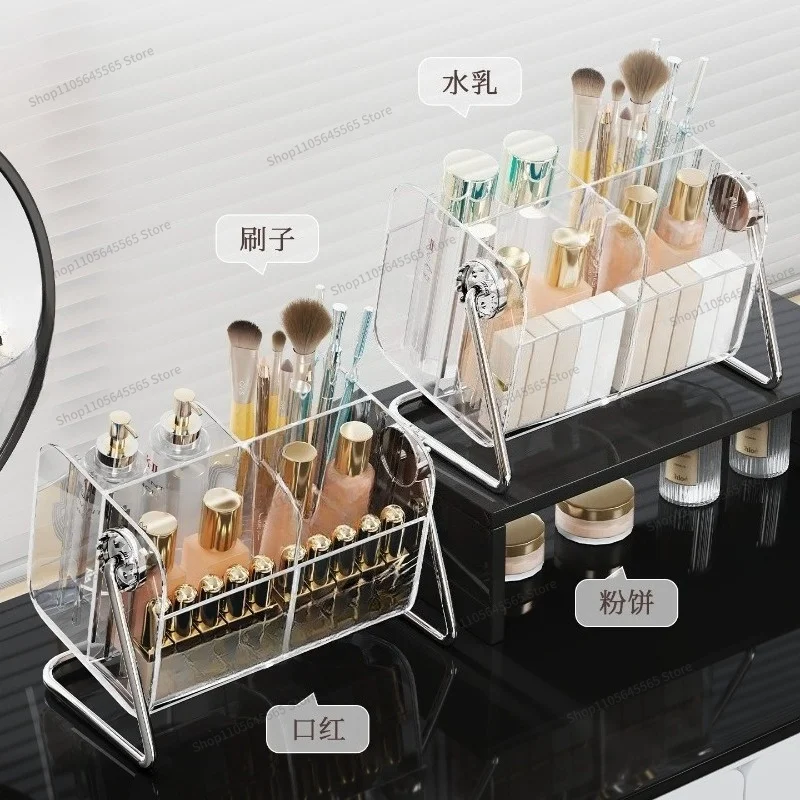 For Rotating Cosmetics Storage Box Desktop Large Capacity Storage Box Sorting Rack