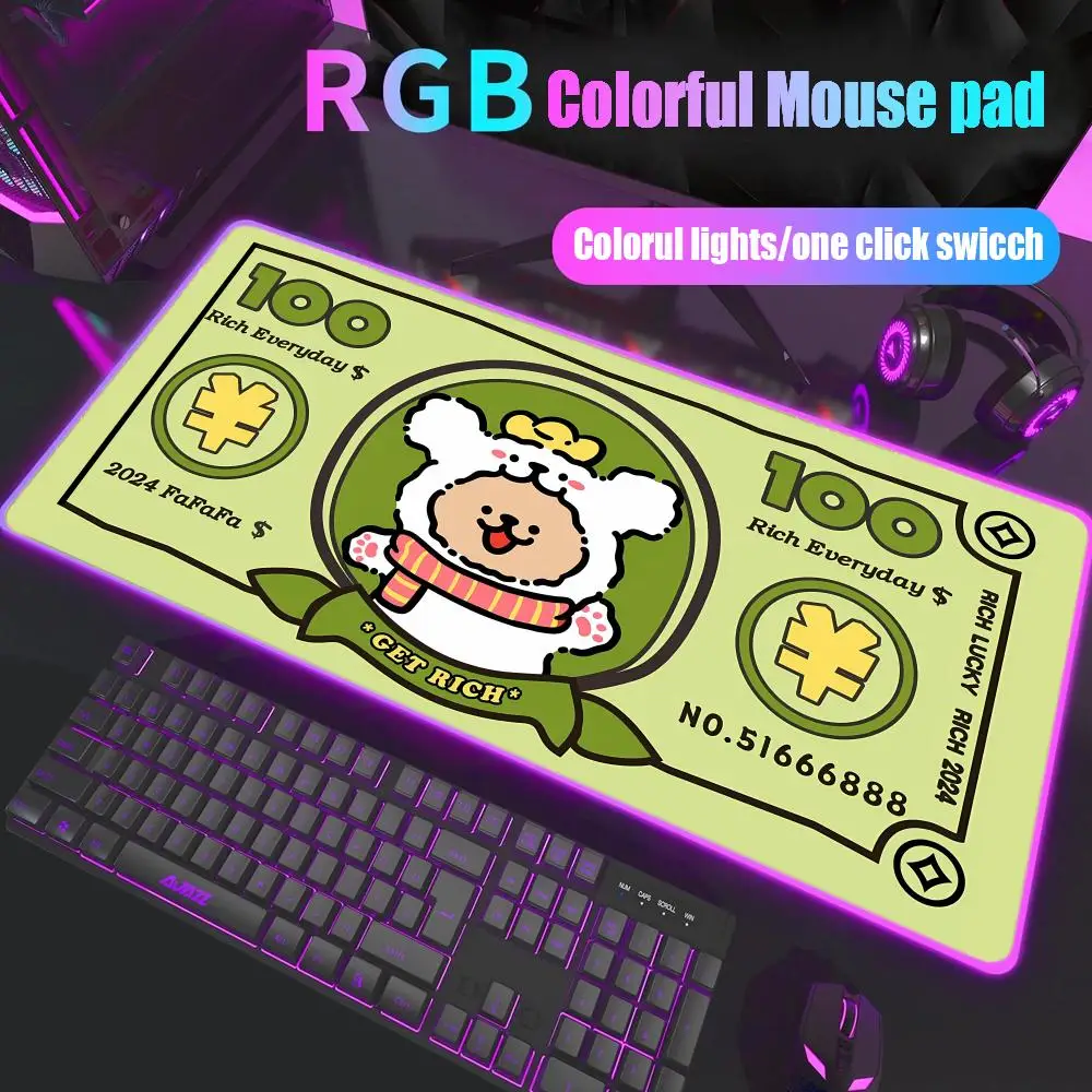 

Корейский мальтийский щенок, милая собака, животное, спа, коврик для мыши, игровой Rgb, настольный коврик, подсветка, светодиодный коврик для мыши, настольный коврик, большой коврик для мыши с подсветкой