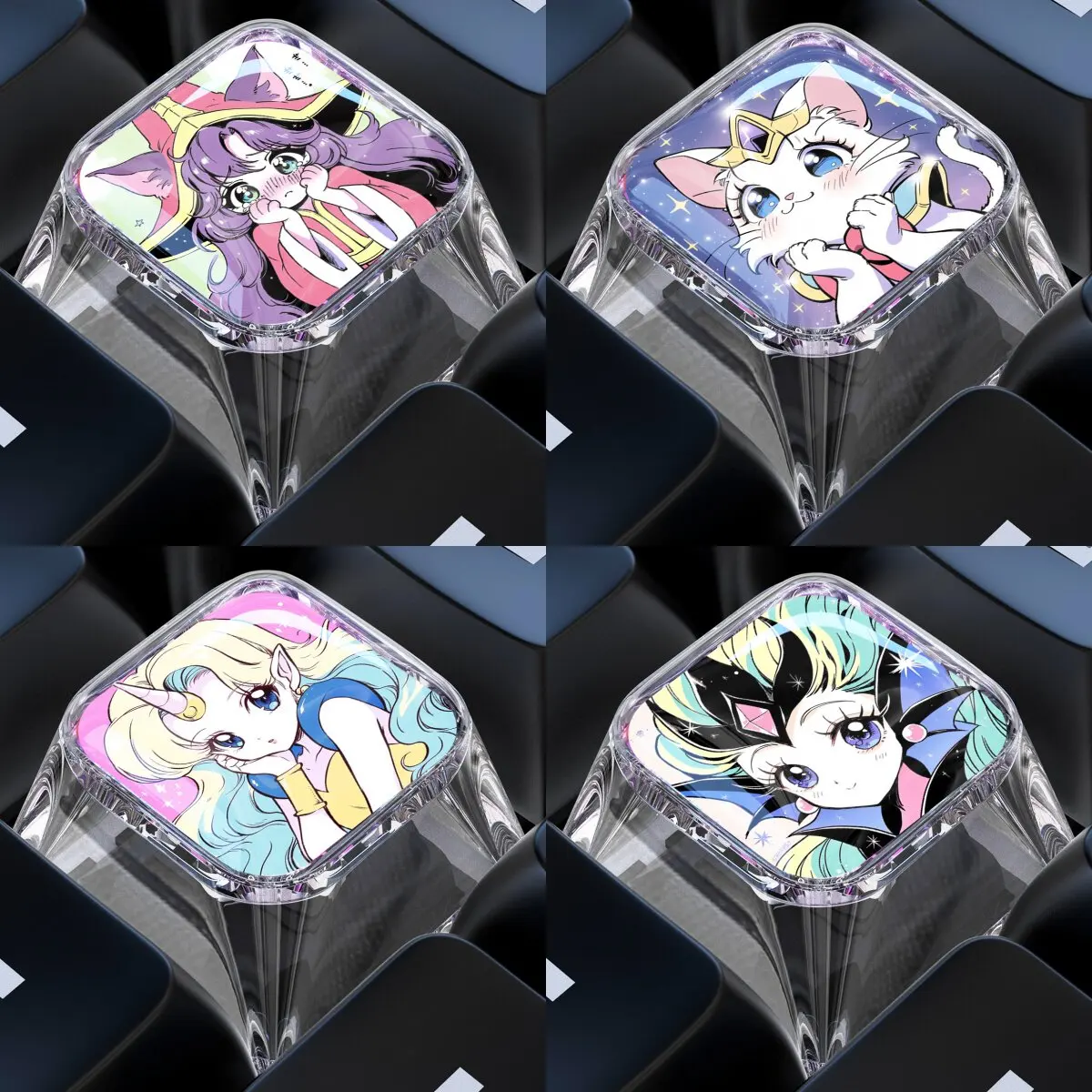 Diy Self Made Cartoon Yunara Mechanical Keyboard Keycaps Cross-Axis Mechanical Keyboard Pc Personalized Keycaps Gift Toys