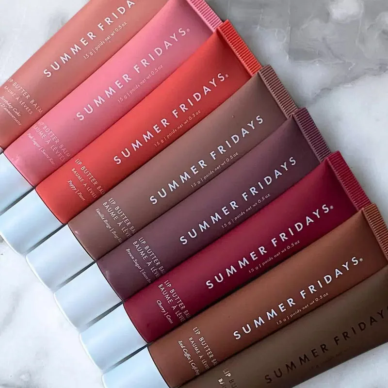 الصيف الجمعة بلسم الشفاه مرآة ترطيب ملمع الشفاه الشفاه الوردي الجوافة الفانيليا كعكة القهوة رائحة أحمر الشفاه ماكياج الزيت الشفاف