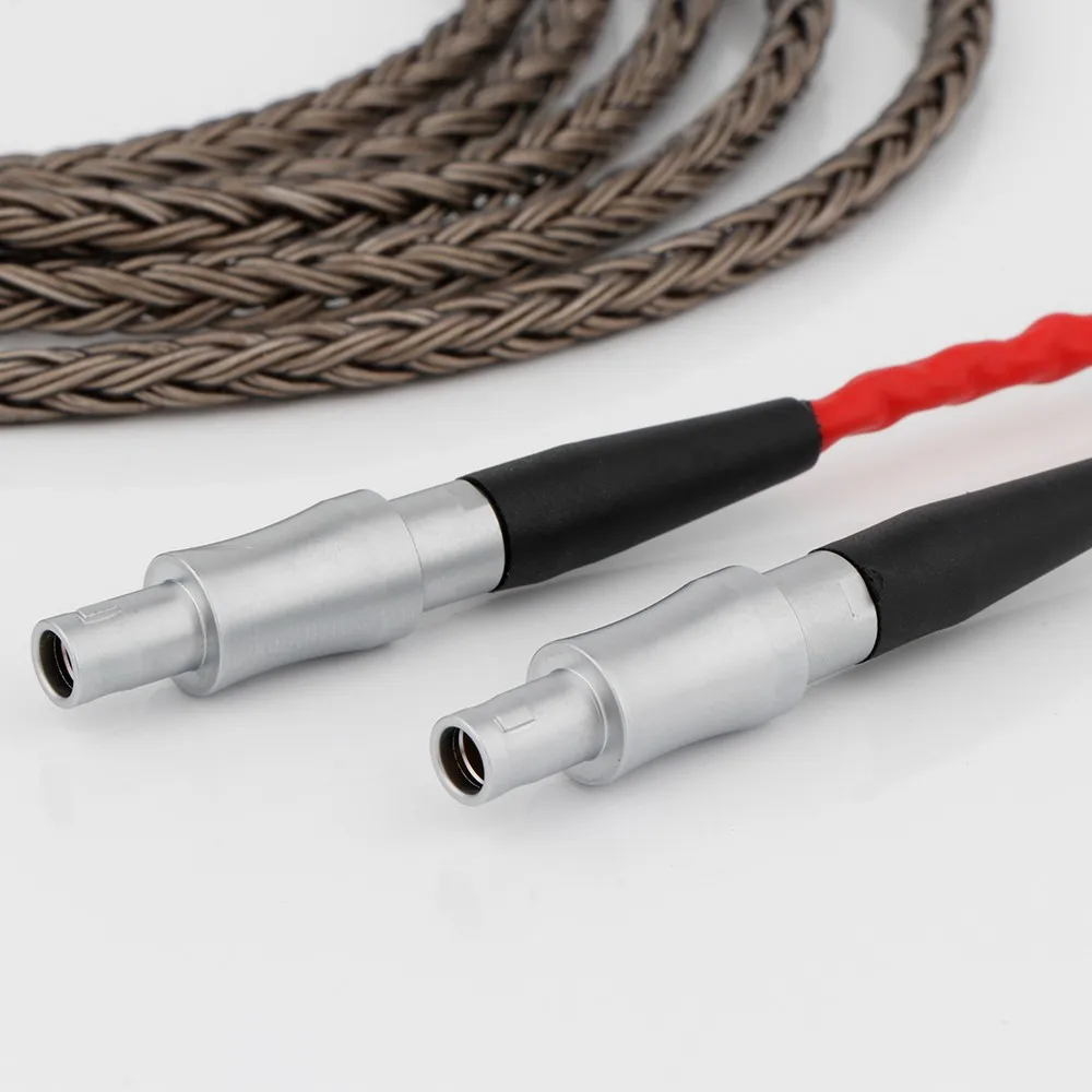 Para Sennheiser HD800 HD800s HD820s HD820 Cabo de atualização 16 Core OCC Cabo de fone de ouvido banhado a prata