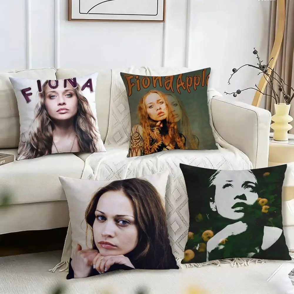 F-Fiona Apple Female Singer Cushion Cover Pillow Case Short Plush Square Throw Pillow Covers Pillowcase Sofa Home Decor Gift