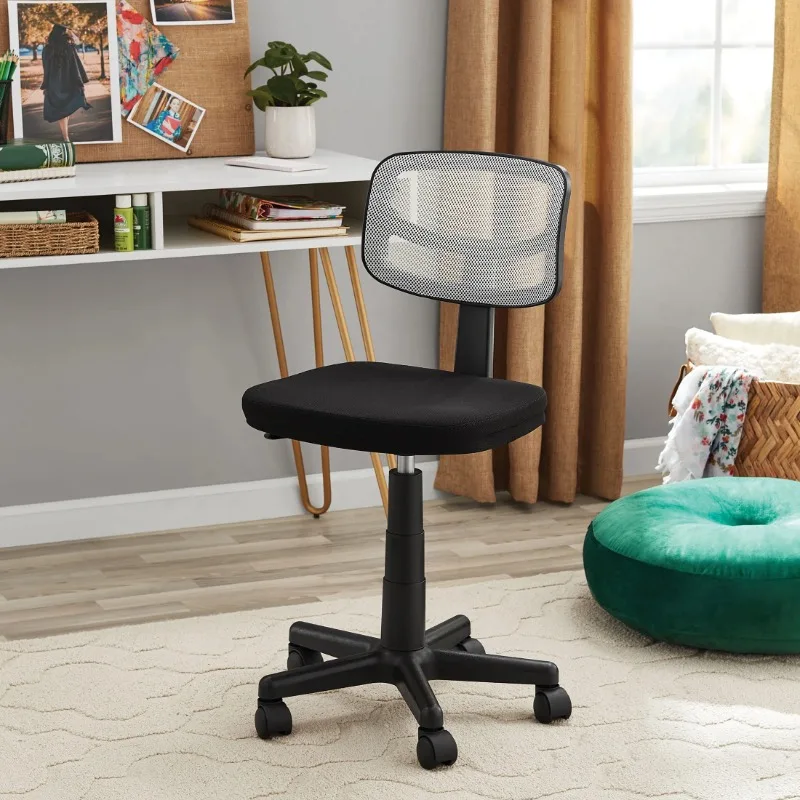 

Mesh Task Chair with Plush Padded Seat, White/Black