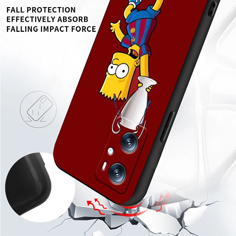 The Simpson Boys For OPPO Find X6 X5 X3 A54S A5 A94 A16 A53S A57 A74 A72 A98 A78 A96 A9 5G Black Back Phone Case