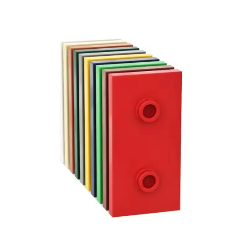 ตัวต่อบล็อก 50 ชิ้น 65509 แผ่นดัดแปลง 2 x 4 พร้อม 2 ปุ่ม (แบบจัมเปอร์คู่) ของเล่น GBC แบบโมดูลาร์จำนวนมาก สำหรับชุด MOC เทคโนโลยีขั้นสูง