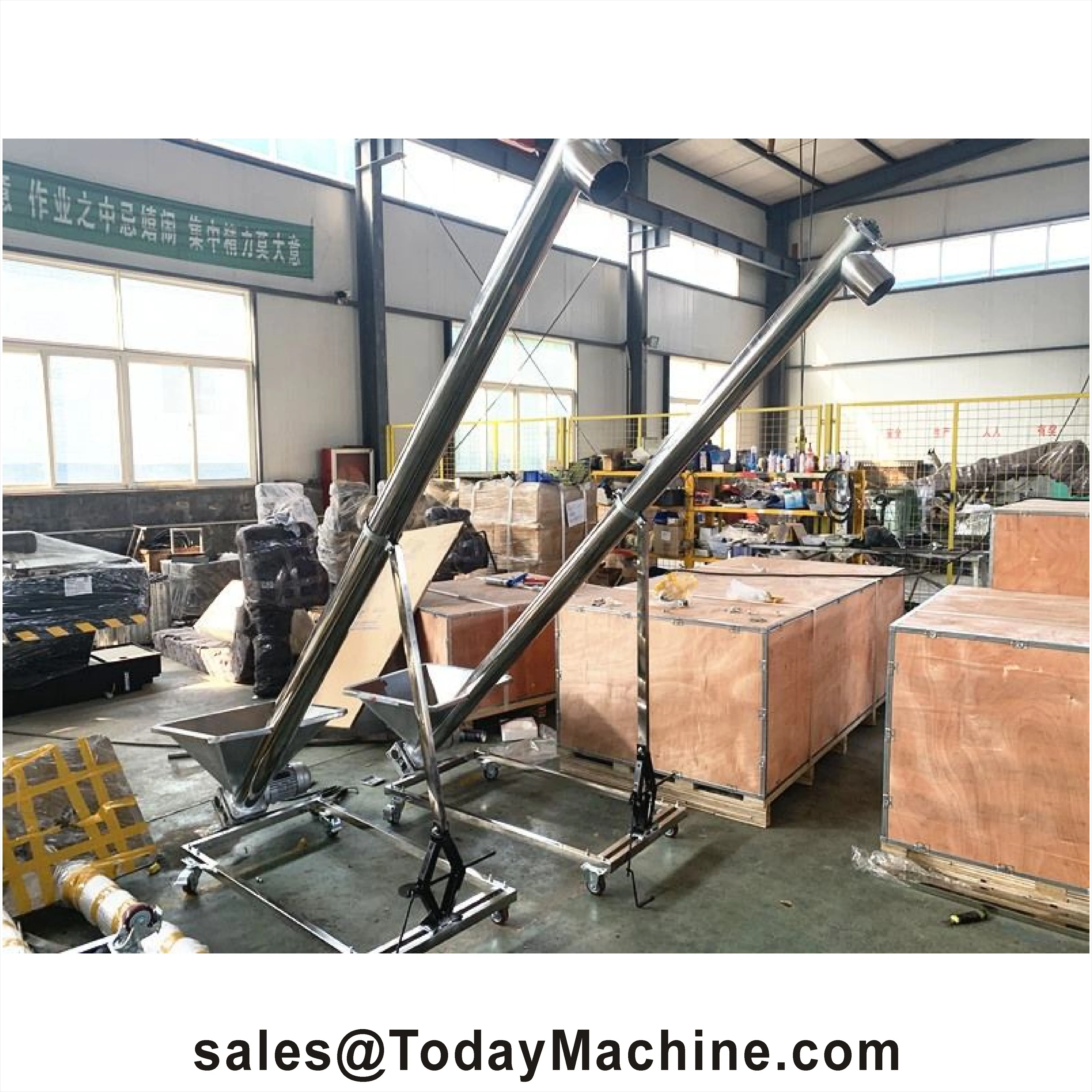 Horizontal Spiral Stainless Steel Screw Feeder Conveyor Custom Mini Spiral Screw Conveyor