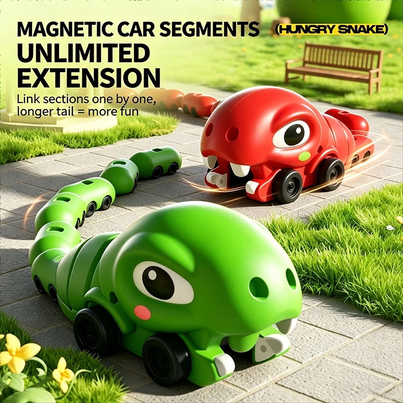 Remote Control Magnetic Snake Magnetic Suction Toy Snake Remote Control Board Two Person Interactive Battle Children's Toy