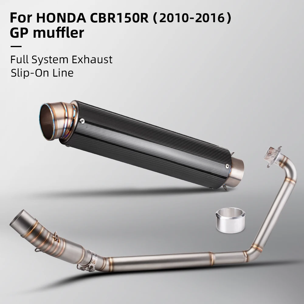 

Для HONDA CBR150R CBR150 2010-2016 мотоциклетный глушитель из титанового сплава с разъемом, передняя средняя труба