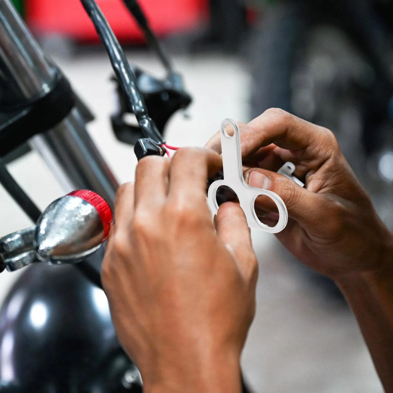 

2pcs Stainless Steel 16Mm Motorcycle Handlebar Mount Bracket For Atv Dirt Bike Universal Rear View Mirror Mounting Kit Metal