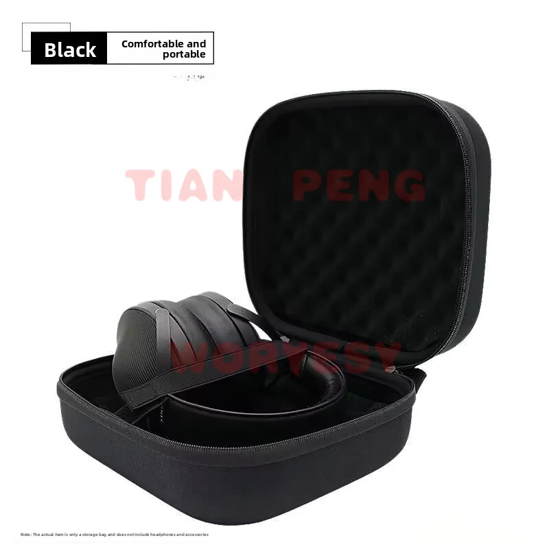 WYORESY custom tailored storage case for Sony MDR-Z1R fits over ear HiFi headphone original size and radian outline view 5