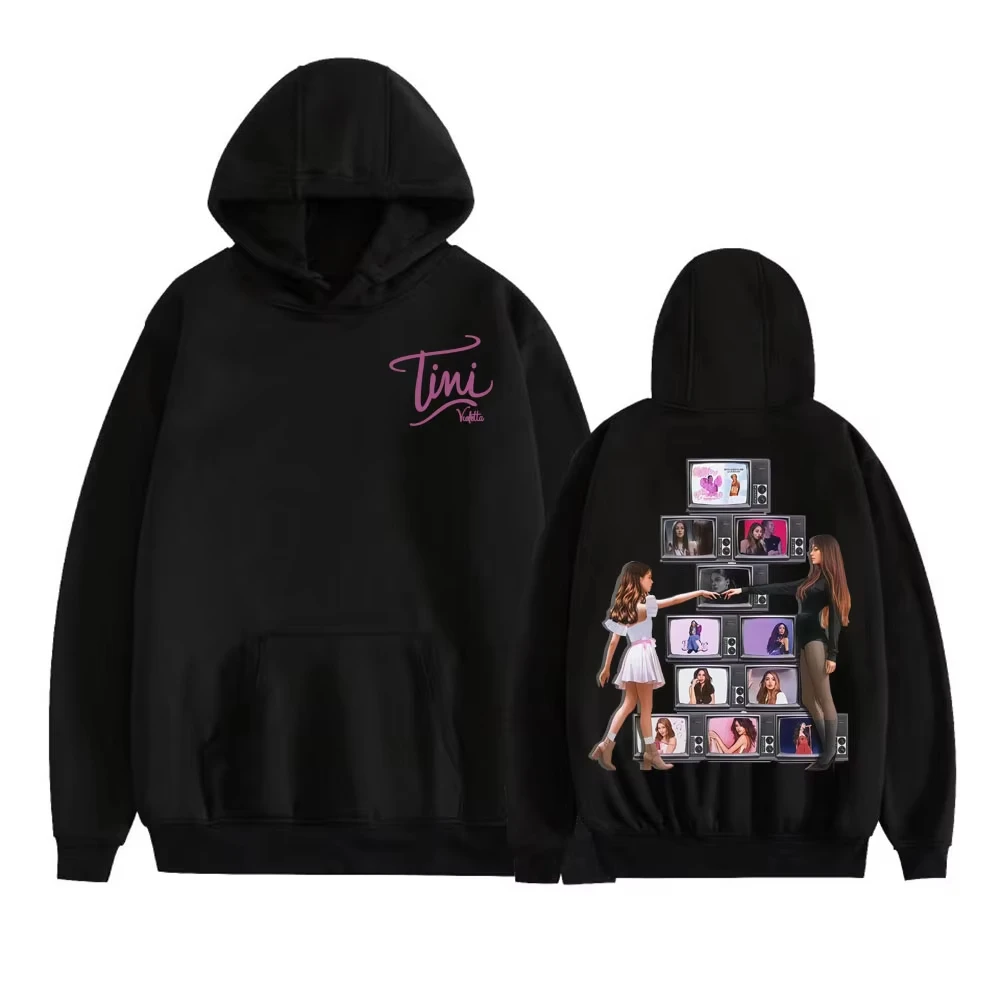 

2025 Men's hoodie singer TINI STOESSEL La Triple T Futura Tour Merch Fashion Harajuku Hip HopStreetwear