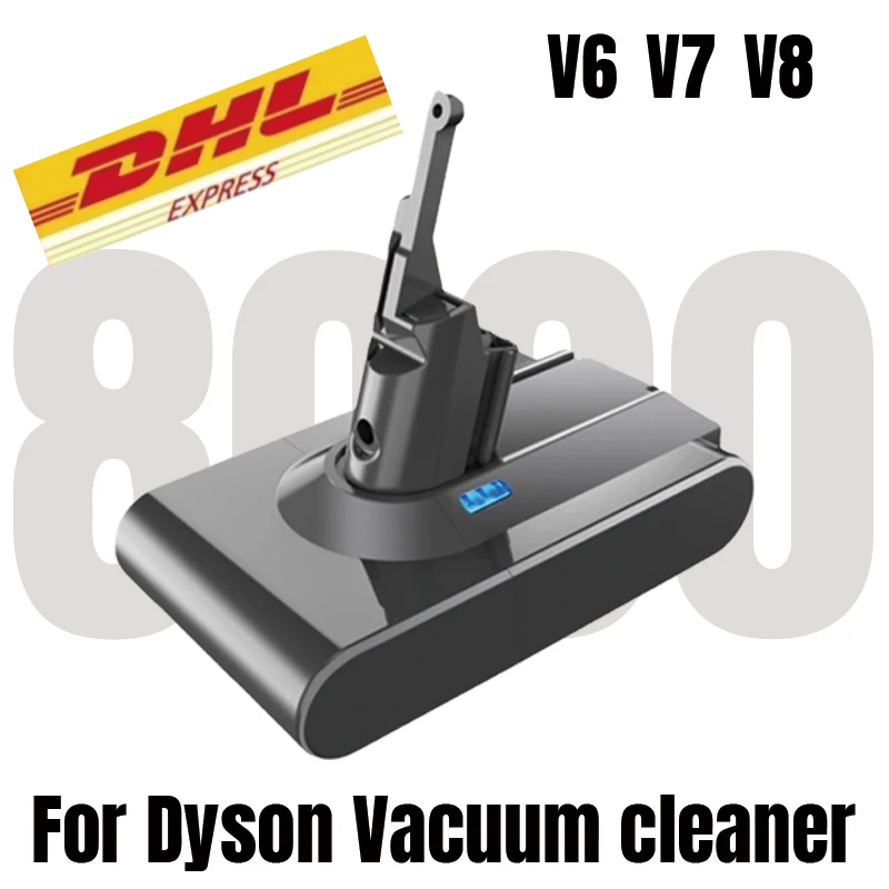 

Для аккумулятора Dyson v6 v7v8 8000 мАч | Перезаряжаемая батарея для пылесоса Dyson V6-V8 серии SV07 SV09 SV10 DC58 DC31 DC34