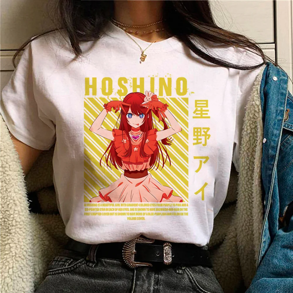 

Oshi No Ko top women streetwear comic graphic Tee female y2k streetwear designer clothing