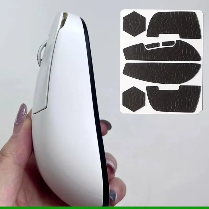 U55C Esports Silicone Mouse Grip Tape Side Stickers Slip Resittant For Ninjutso V2 Game Mouse Sweat Resistant