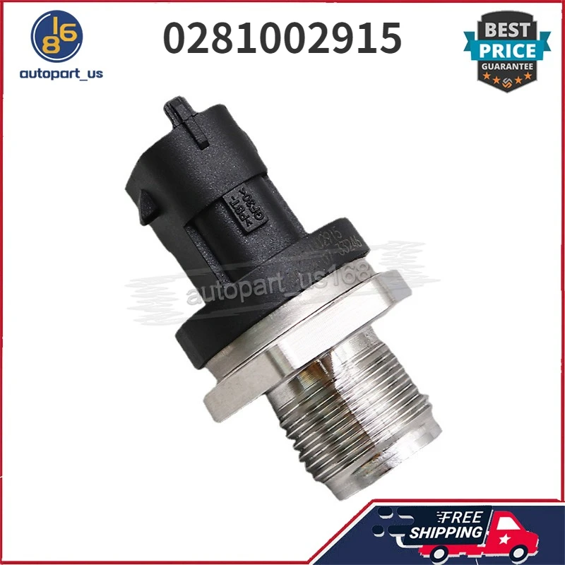 

1Pcs 0281002915 0 281 002 915 Fuel Rail Pressure Sensor For NISSAN INTERSTAR Box (X70) Renault Laguna Coupe