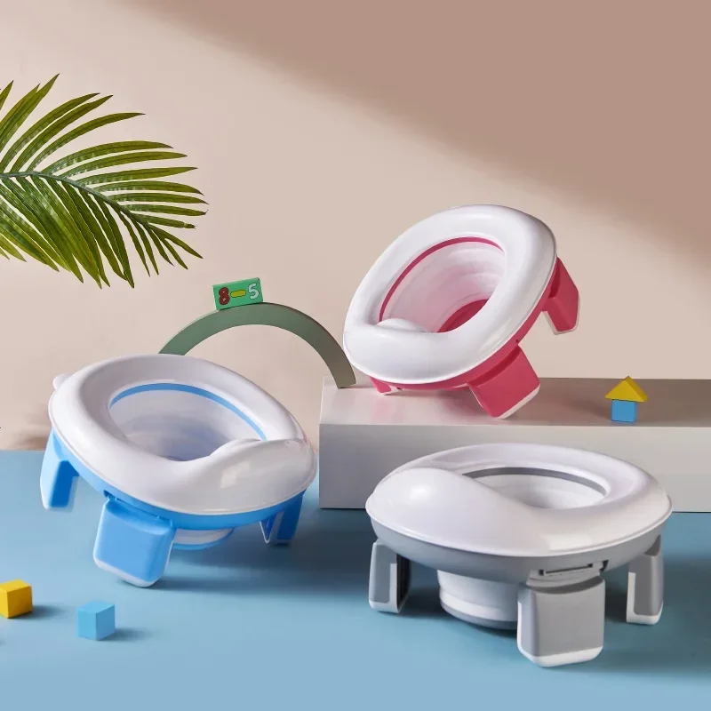 Toilette d\'urgence pour enfants, siège de camping pliable, pot d\'entraînement, extérieur, portable, plastique, mobile, voiture, bébé, nouveau