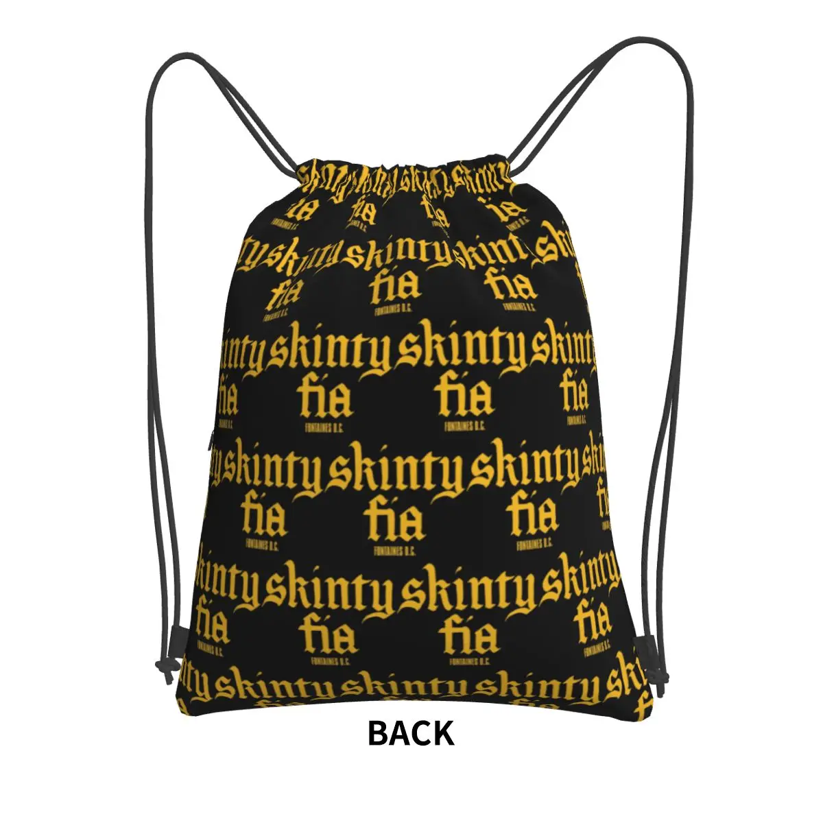 Fontaines DC Merch Skinty Fia Backpacks Casual Drawstring Bags Storage Bag Book Bags for Man Woman Students