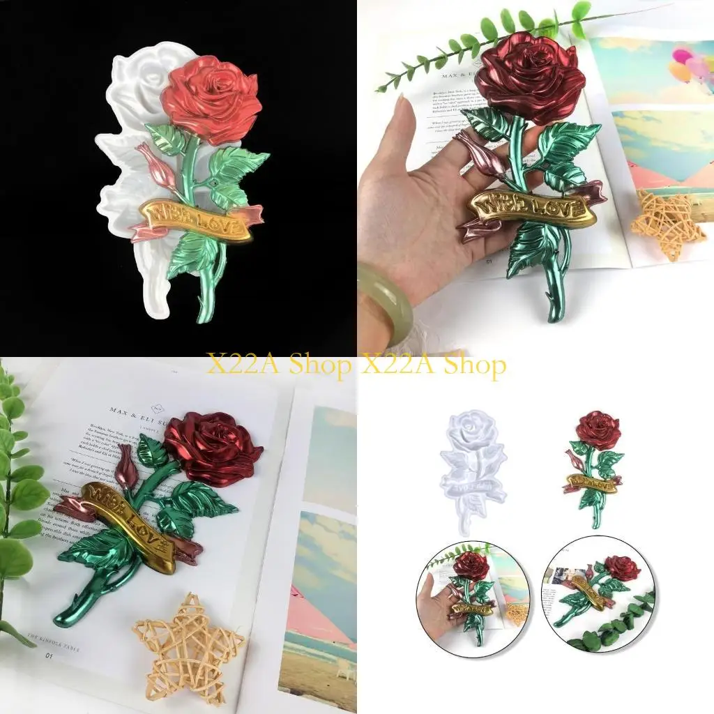 

Уникальная стена висящая смоляная плесени розовая цветочная силиконовая плесень стерео эпоксидная смола