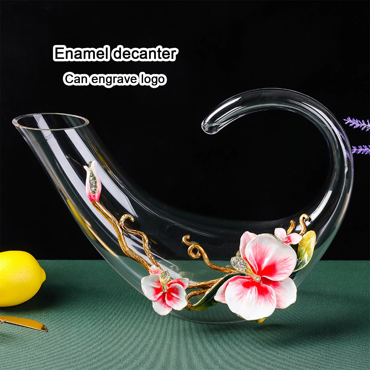 Wine Glass Set Crystal - (Logo Kazınabilir) 1500ML Kristal Cam Sürahi,