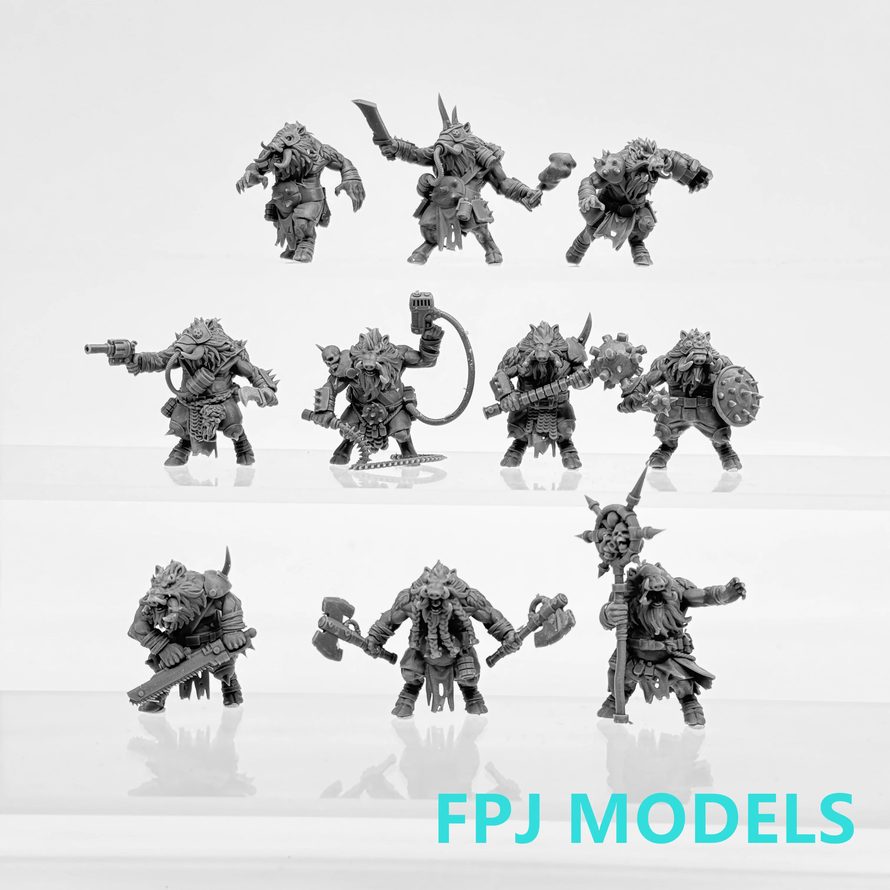 Corrupted Beasts Resin Model Kit Miniature Tabletop War Gaming 10 Unpainted Soldier Figurines for RPG