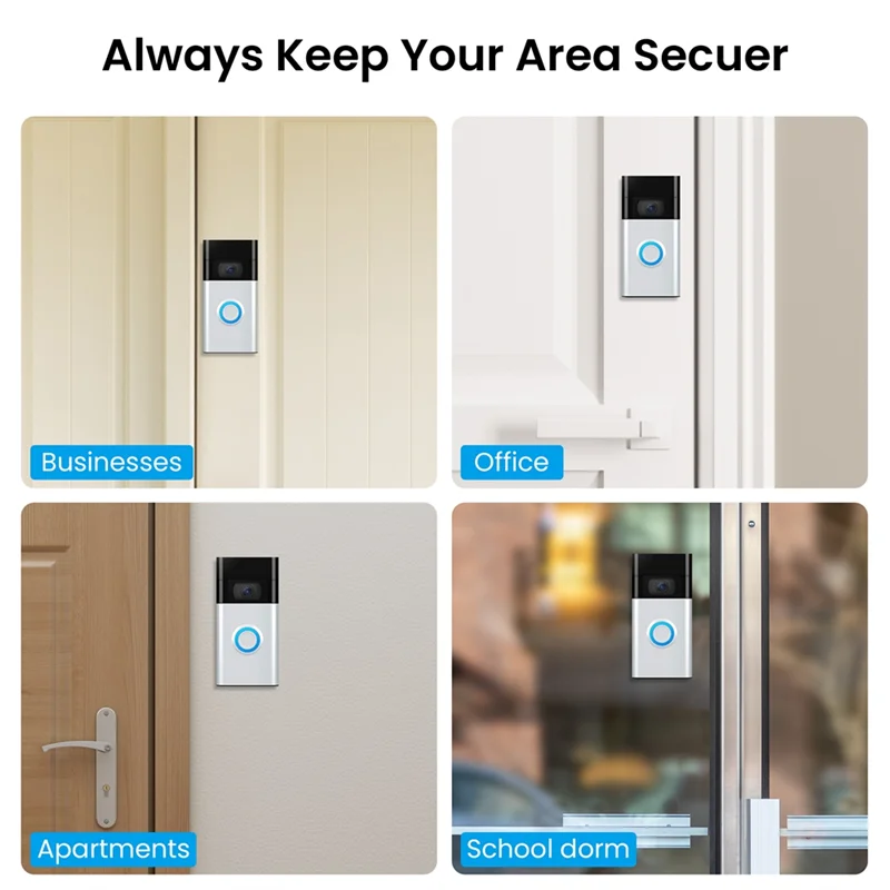 ABSE-No-Drill Video Doorbell Mount For Ring Video Doorbell(2020 Release),Doorbell Mounting Holder Accessories