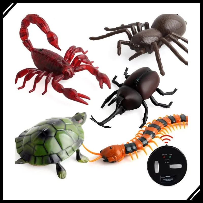 Realistic RC Snake Cockroach Spider Electric Remote Control Cobra Prank Toy Simulation Crawling Insect Gag Gift for Adults