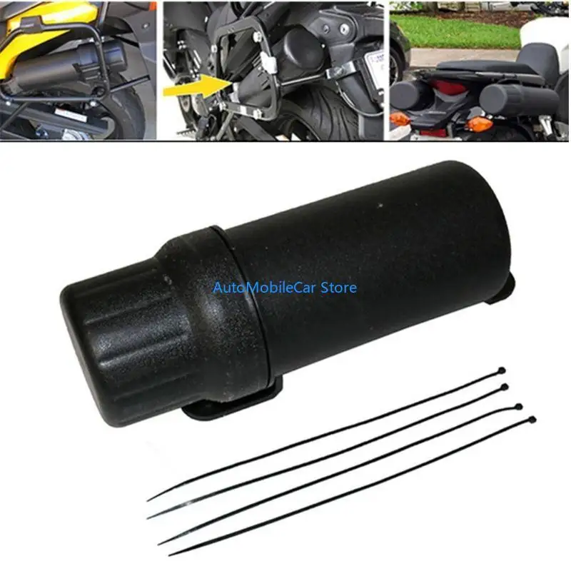G8TE Waterproof Motorcycle Tools Storage Bag Cylindrical Box Holder for RaincoatGlove