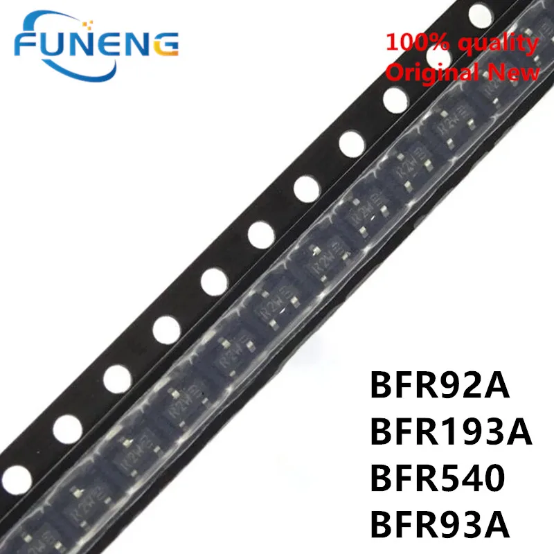 50PCS BFR93A SOT23 BFR93 RF BFR92A BFR92 BFR193A BFR193 BFR540 Bipolar Small Signal Transistor New Original