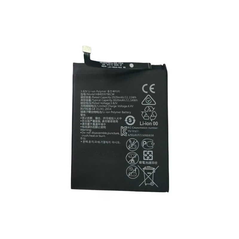 For Huawei Y5 2019 AMN-LX1 LX9 L21 L29 For Honor 8S KSE-LX9 KSA-LX9 Ksa-Al00 HB405979ECW 3.82V 2920mAh Mobile Phone Battery