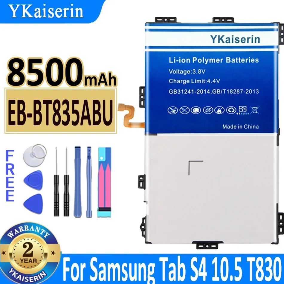 

8500mAh YKaiserin Battery EB-BT835ABU for Samsung Galaxy Tab S4 10.5 SM-T830 T830 SM-T835 T835 Tablet Bateria