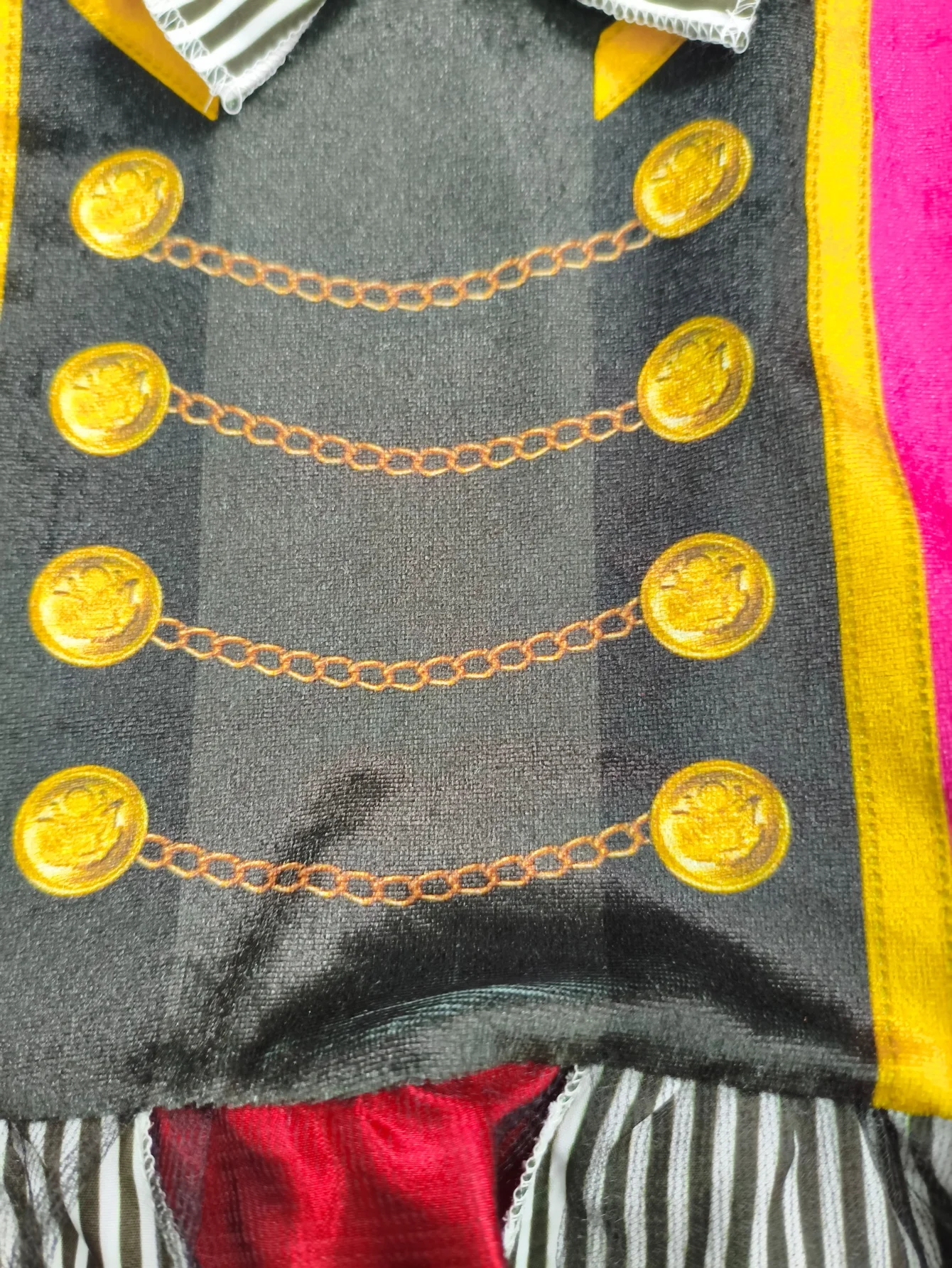 Kids Circus Ringmaster Costume Set, Striped Party Dress With Mini Top Hat Headband For Halloween