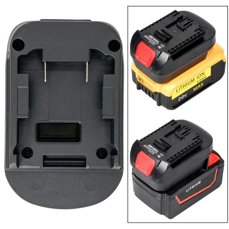 Adapter baterii ALASICKA DM18BSL do Dewalt 20V, umożliwiający konwersję akumulatorów litowo-jonowych Milwakee 18V na akumulatory litowo-jonowe Bosch 18V do elektronarzędzi akumulatorowych. — zdjęcie produktu 4