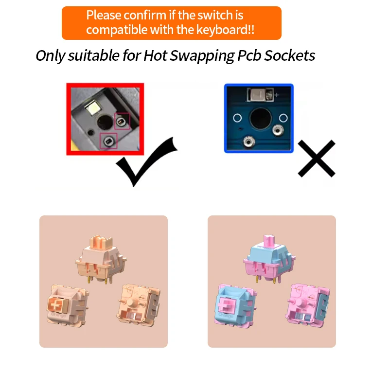 Teclado con interruptor, interruptores lineales de 5 pines, personalizado, DIY, para juegos, 60 teclado mecánico, yindiao, Aula, ataque, tiburón, ajazz, intercambio en caliente